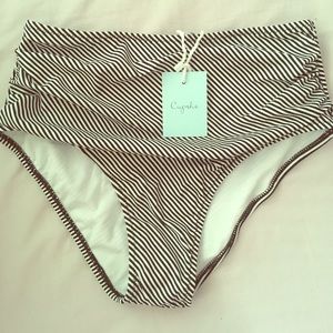 High waisted swim suit bottom